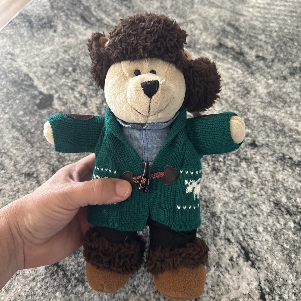 Collectible Starbucks 2016‎ Bearista Bear Plush Limited Edition Green Sweater
